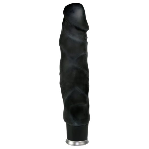 Nature Skin - realistican vibrator - crni (22cm)