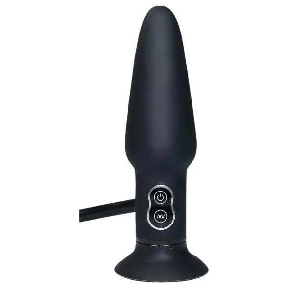 You2Toys True Black - pumpajući analni vibrator (crni)