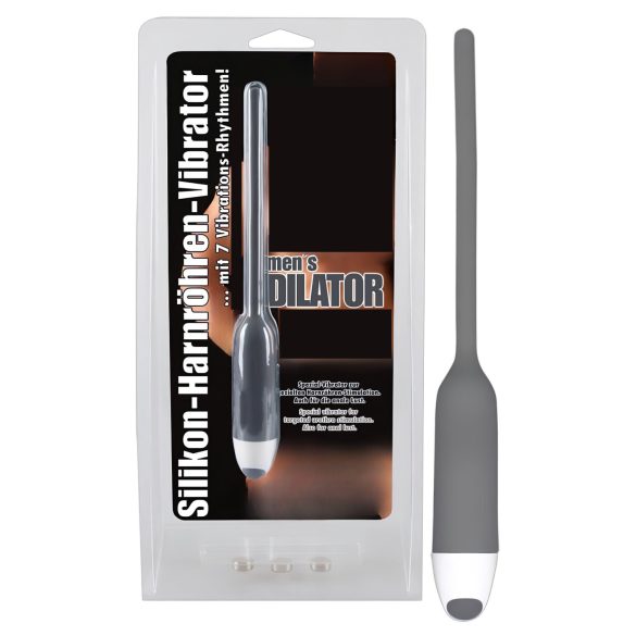 You2Toys - SILIKONSKI VIBRATORNI DILATATOR - sivi (6mm)