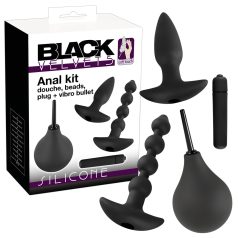 Crni Baršun analni vibrator set (4 delova)