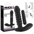 Crni Baršunasti naborani vibrator - srednji (crni)