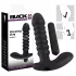 Crni Baršunasti naborani vibrator - srednji (crni)