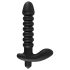 Crni Baršunasti naborani vibrator - srednji (crni)