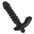 Crni Baršunasti naborani vibrator - srednji (crni)