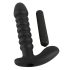 Crni Baršunasti naborani vibrator - srednji (crni)