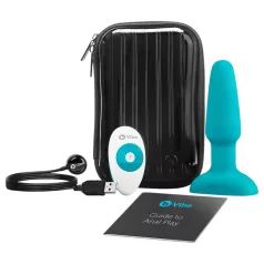 b-Vibe - rotirajući analni vibrador s kuglicama (tirkizni)