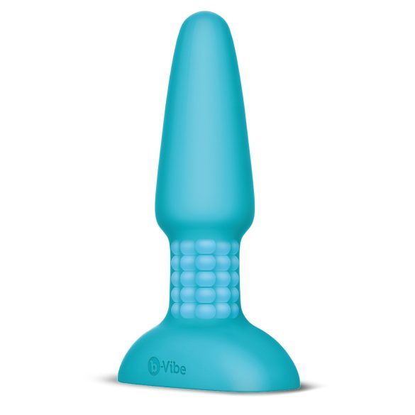 b-Vibe - rotirajući analni vibrador s kuglicama (tirkizni)