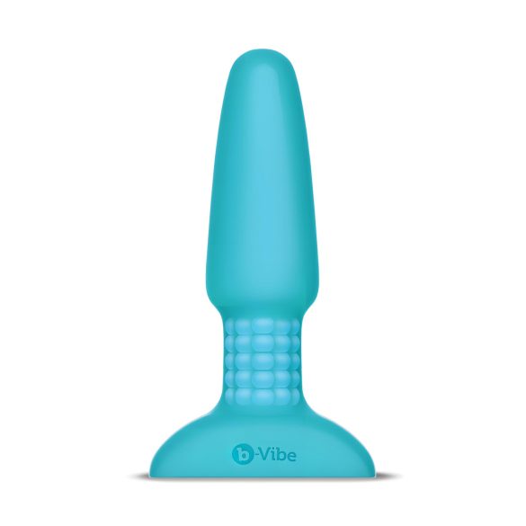 b-Vibe - rotirajući analni vibrador s kuglicama (tirkizni)