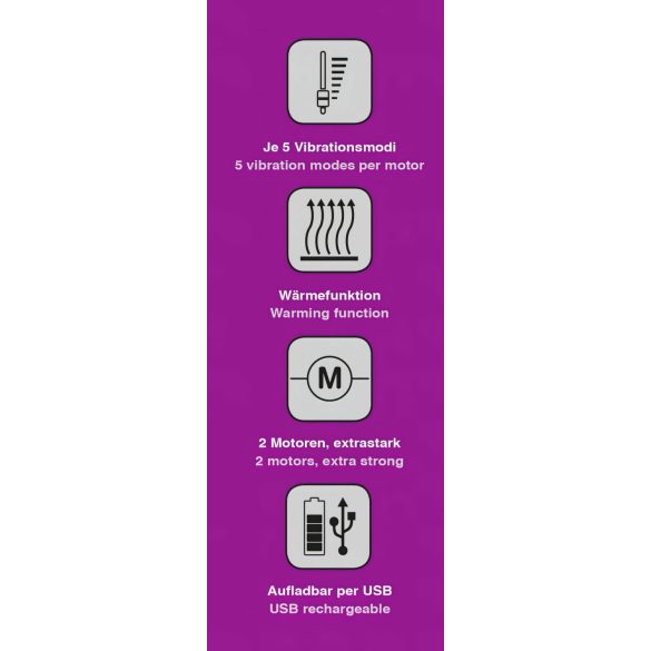 Javida - grejni vibrator za stimulaciju klitorisa (kupina)