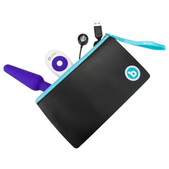 b-Vibe Trio - trostruki analni vibrator (ljubičasti)