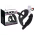 Black Velvet analni vibrator sa prstenovima (crni)
