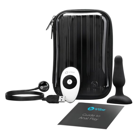 b-Vibe Novice - početni analni vibrator (crni)