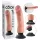 King Cock 9 sa vakumskim postoljem vibrator (23 cm) - prirodna boja