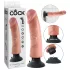 King Cock 9 sa vakumskim postoljem vibrator (23 cm) - prirodna boja