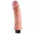 King Cock 9 sa vakumskim postoljem vibrator (23 cm) - prirodna boja