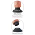 King Cock 9 sa vakumskim postoljem vibrator (23 cm) - prirodna boja