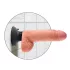 King Cock 7 вибратор са вакумом (18 cm) - природна боја