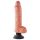 King Cock 10 vibratori sa vakumskim drškom (25 cm) - prirodna boja