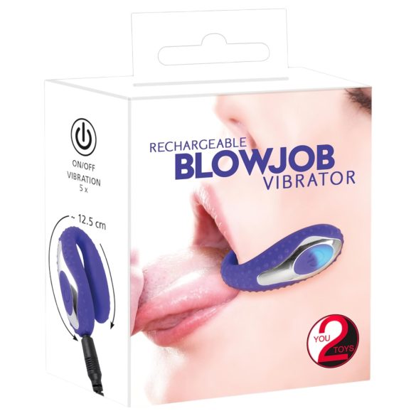 You2Toys - Pušenje - punjivi silikonski vibrator za usne (ljubičasti)