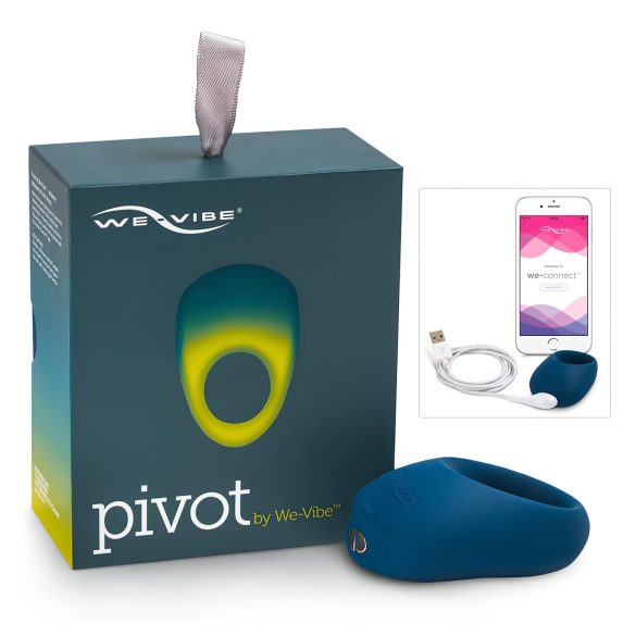 We-Vibe Pivot - punjiva, vibrirajuća prsten za penis (noćno plava)