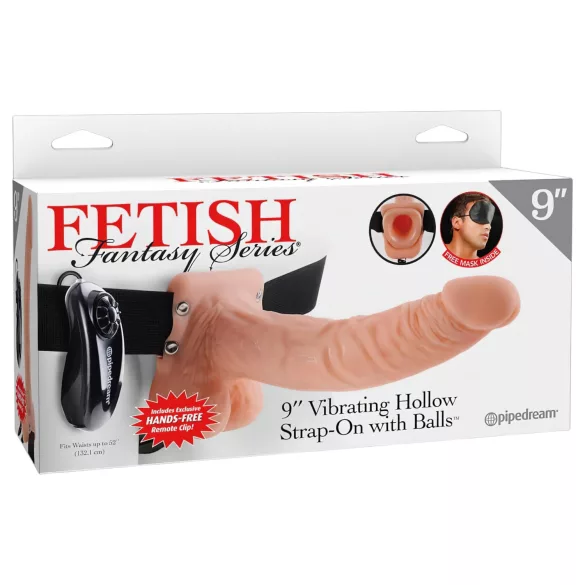 Pipedream - Fetish Strap-on 9 - pripadajući vibrator (prirodan/boja kože)