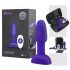 b-Vibe Rimming - analni vibrator sa rotirajućim kuglicama (ljubičasti)