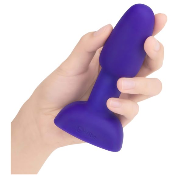 b-Vibe Rimming - analni vibrator sa rotirajućim kuglicama (ljubičasti)