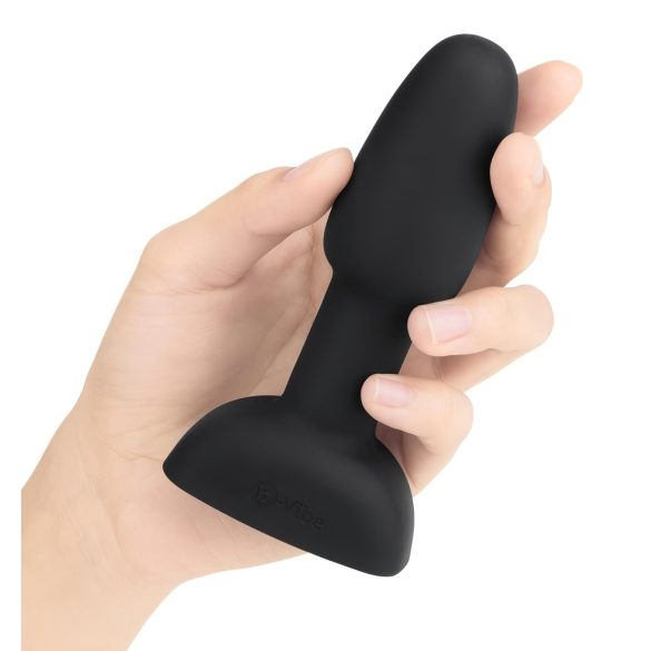 b-Vibe Rimming - rotirajući analni vibrator sa kuglicama (crni)