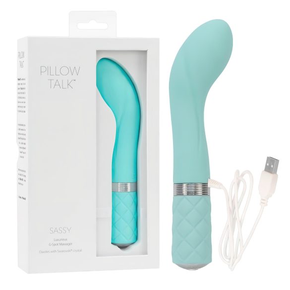 Pillow Talk Sassy - punjivi G-tačka vibrator (tirkizni)