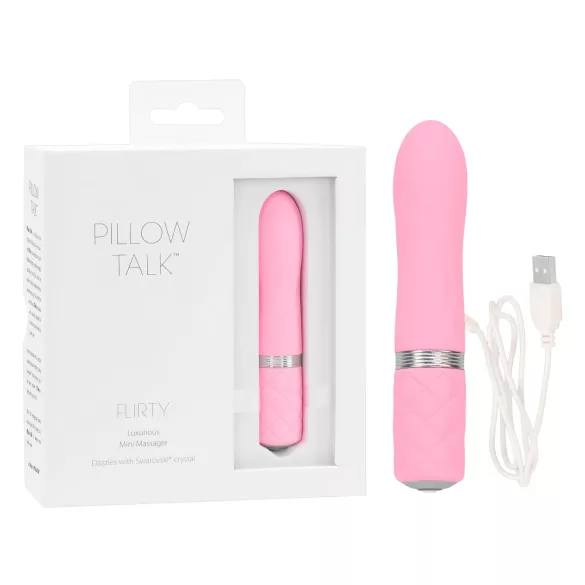 Pillow Talk Koketa - punjiva štapasti vibrator (roze)