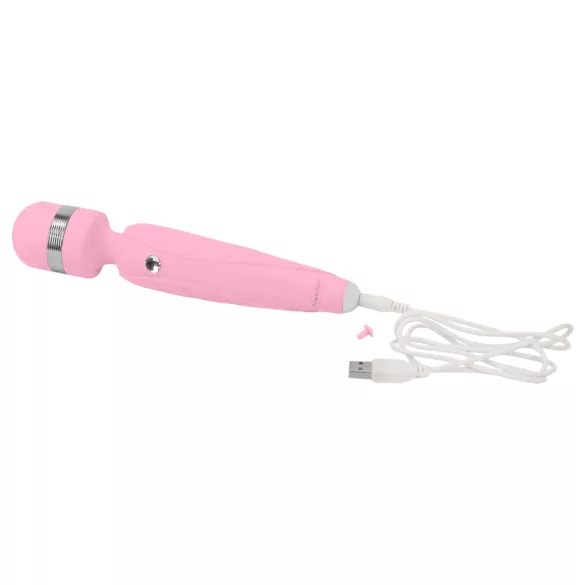 Pillow Talk Cheeky Wand - punjivi masažer vibrator (roze)