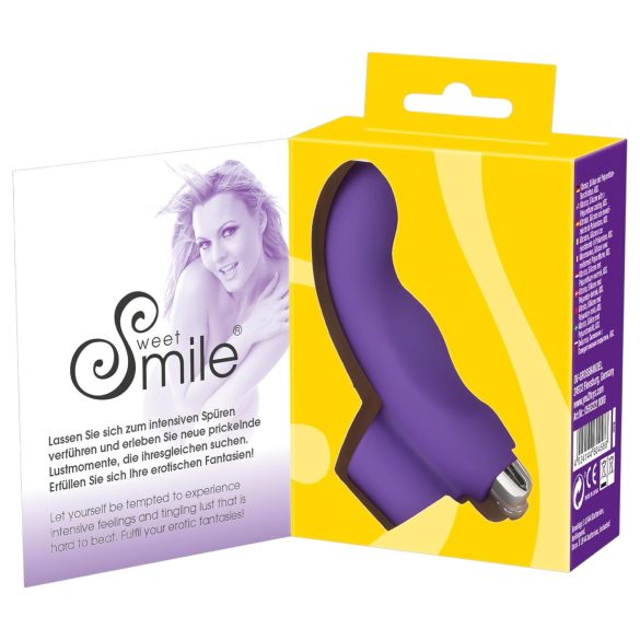SMILE Finger - talasasti, silikonski prstni vibrator (ljubičasta)