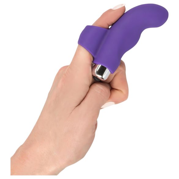 SMILE Finger - talasasti, silikonski prstni vibrator (ljubičasta)