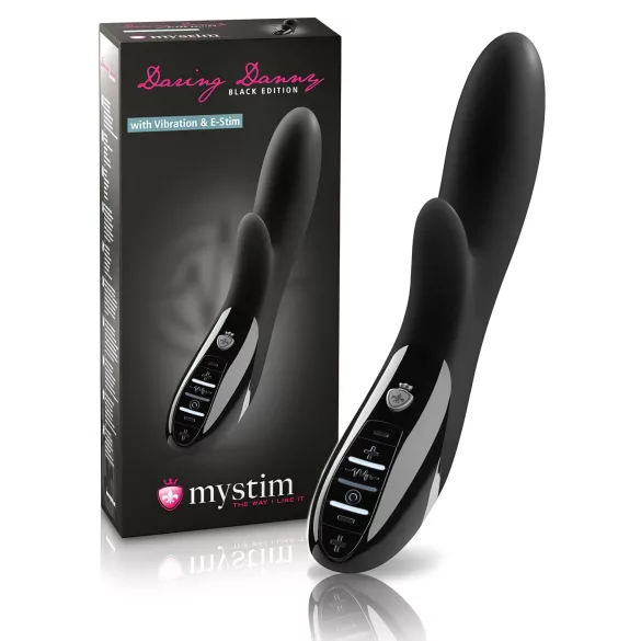 mystim Daring Danny - elektro stimulativni vibrator (crna)