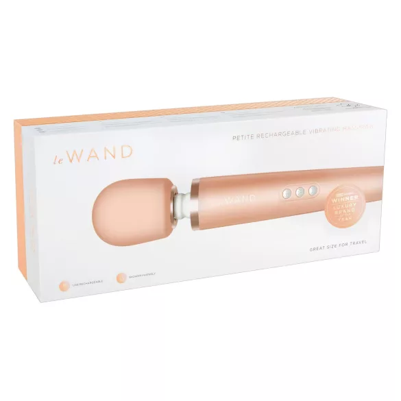 Le Wand Petite - ekskluzivni masažni vibrator (ružičasto-zlatni)