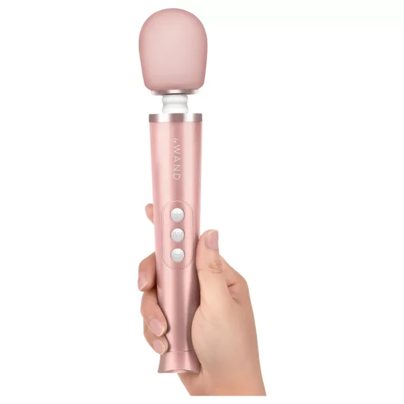 Le Wand Petite - ekskluzivni masažni vibrator (ružičasto-zlatni)