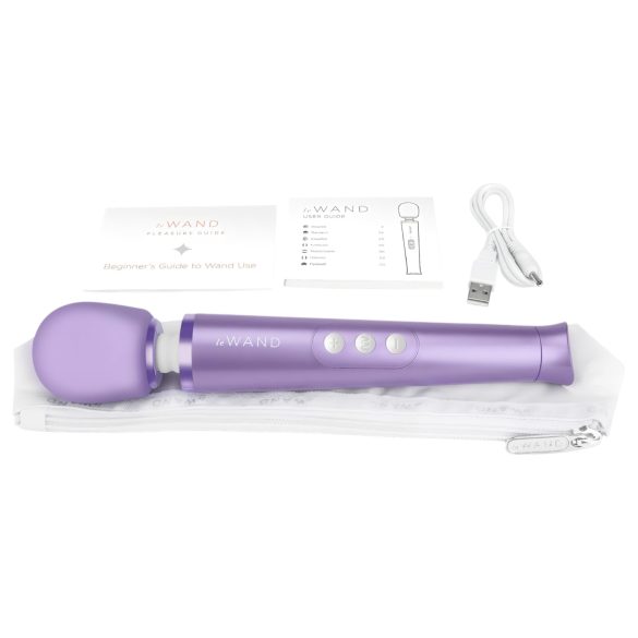 Le Wand Petite - ekskluzivni, punjivi masažer vibrator (ljubičasti)