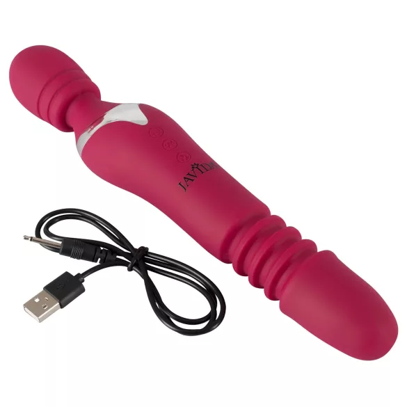 Javida Thrusting - 3u1 masažer vibrator (crveni)