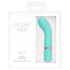 Pillow Talk Racy - punjivi, tanak G-tačka vibrator (tirkiz)