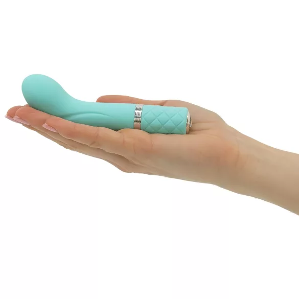 Pillow Talk Racy - punjivi, tanak G-tačka vibrator (tirkiz)