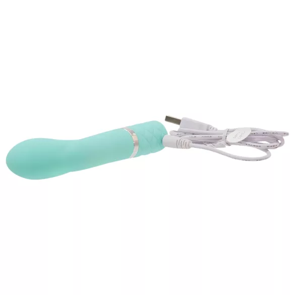 Pillow Talk Racy - punjivi, tanak G-tačka vibrator (tirkiz)