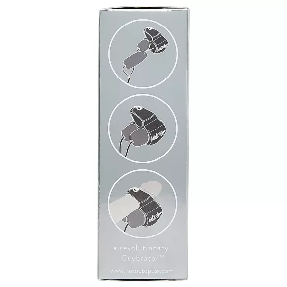 HOT Octopuss JETT - 2-motorski vibrator za glavić (crni)