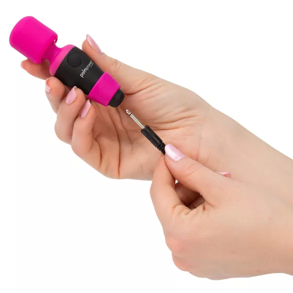 PalmPower Pocket štapić - mini masažer vibrator (pink-crno)