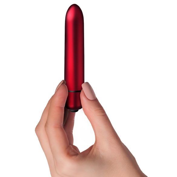 Scarlet Velvet - mini vibrator za usne (10 ritmova) - crvena