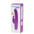 Happyrabbit Realistic Slim - punjivi vibrator sa dodatkom za klitoris (ljubičasti)