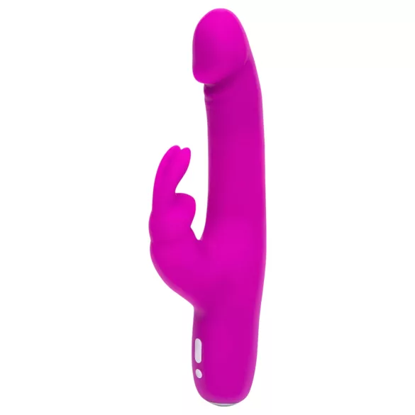 Happyrabbit Realistic Slim - punjivi vibrator sa dodatkom za klitoris (ljubičasti)