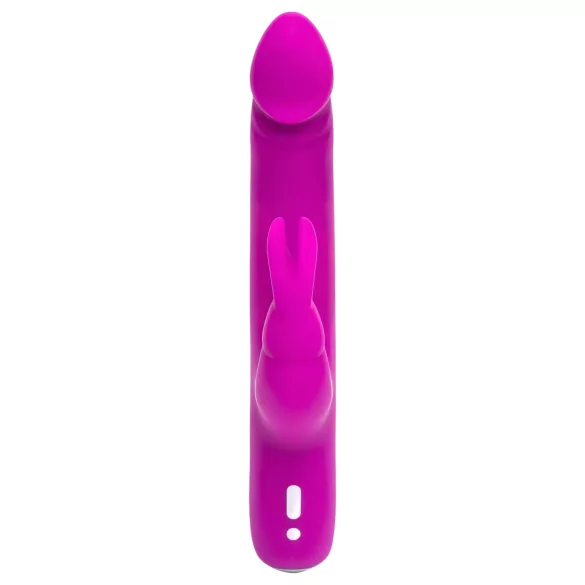 Happyrabbit Realistic Slim - punjivi vibrator sa dodatkom za klitoris (ljubičasti)