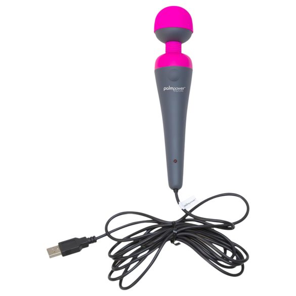 PalmPower štap - masažer, vibrator s powerbankom (pink-siva)