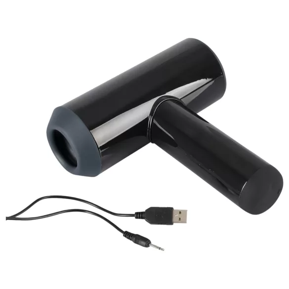 Rebel - akumulatorski crni masturbator sa vibriranjem i pokretom gore-dole