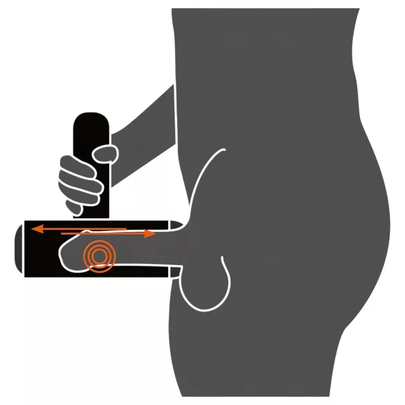 Rebel - akumulatorski crni masturbator sa vibriranjem i pokretom gore-dole